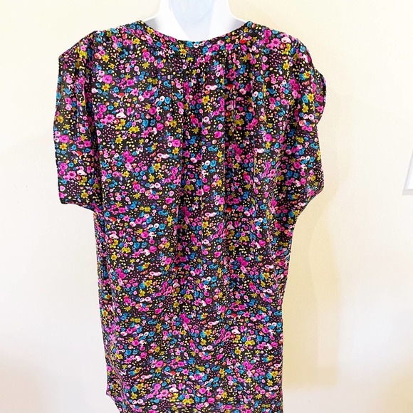Rebecca Taylor Floral Button Shirt Dress Size 4 - Picture 6 of 12